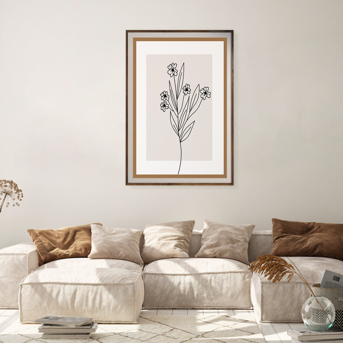 Minimalist Line Art Tender Flower Posters And Wall Art Prints For Living Room-Vertical Posters NOT FRAMED-CetArt-8″x10″ inches-CetArt