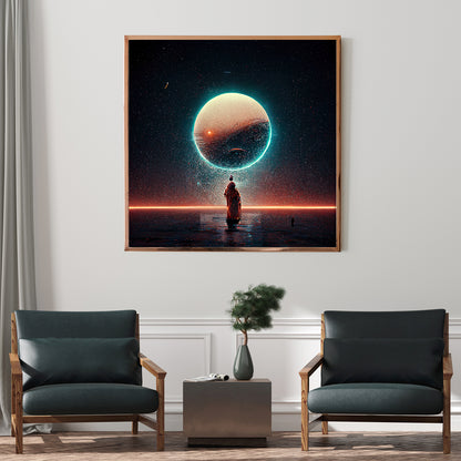 Beautiful Endless Solar System Modern Art Poster-Square Posters NOT FRAMED-CetArt-8″x8″ inches-CetArt