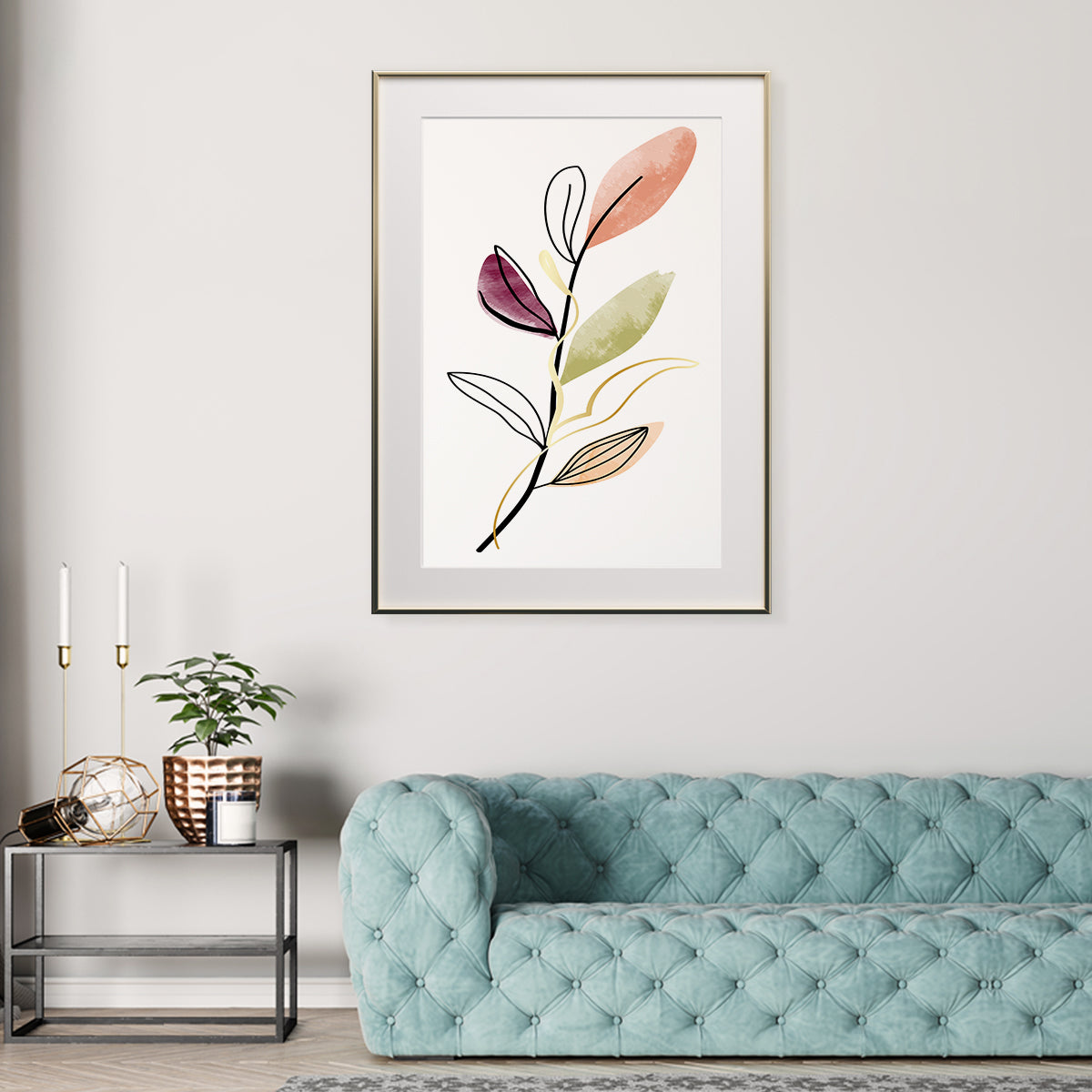 Plant Line Art Poster Wall Art Decor-Vertical Posters NOT FRAMED-CetArt-8″x10″ inches-CetArt