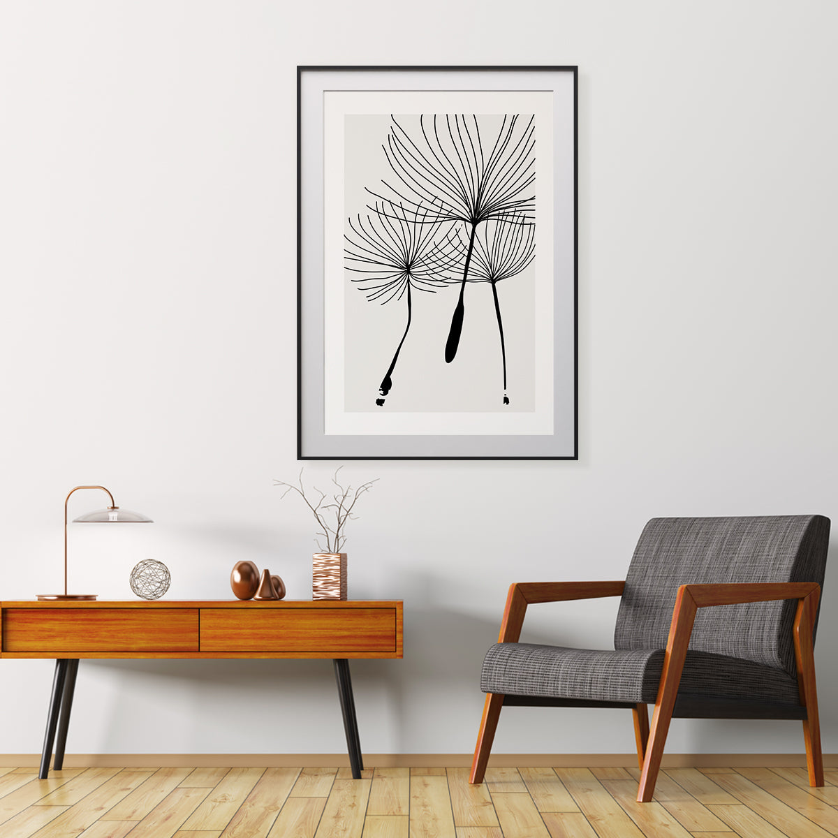 Minimalist Dandelion Seed Abstract Creative Posters For Office-Vertical Posters NOT FRAMED-CetArt-8″x10″ inches-CetArt