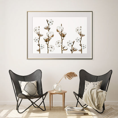 Cotton Branches Posters For Home Decor-Horizontal Posters NOT FRAMED-CetArt-10″x8″ inches-CetArt