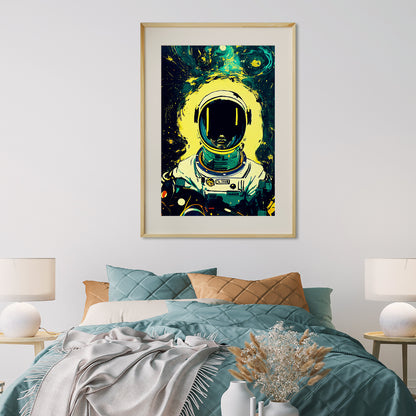 Abstract Astronaut in Spacesuit Posters Wall Art Prints-Vertical Posters NOT FRAMED-CetArt-8″x10″ inches-CetArt