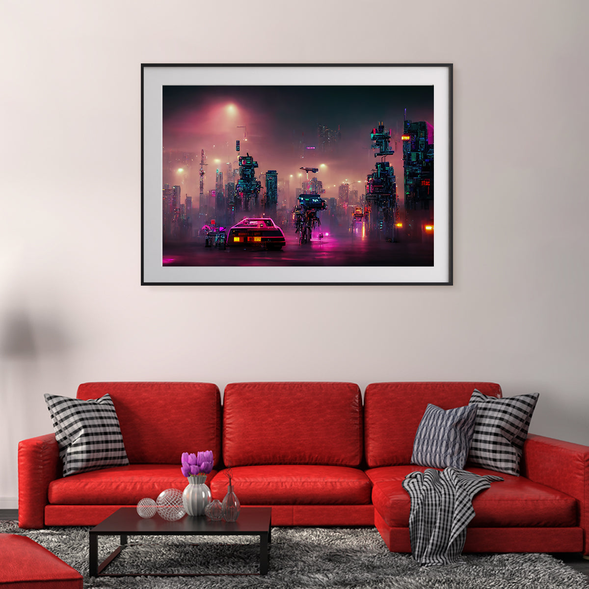 Abstract Modern City Poster For Home Decor-Horizontal Posters NOT FRAMED-CetArt-10″x8″ inches-CetArt