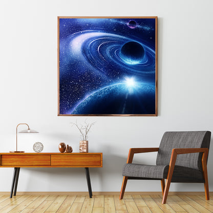 Planet with Stars High Resolution Posters And Art Prints-Square Posters NOT FRAMED-CetArt-8″x8″ inches-CetArt