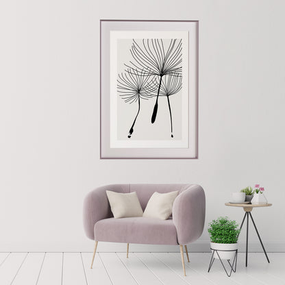 Minimalist Dandelion Seed Abstract Creative Posters For Office-Vertical Posters NOT FRAMED-CetArt-8″x10″ inches-CetArt