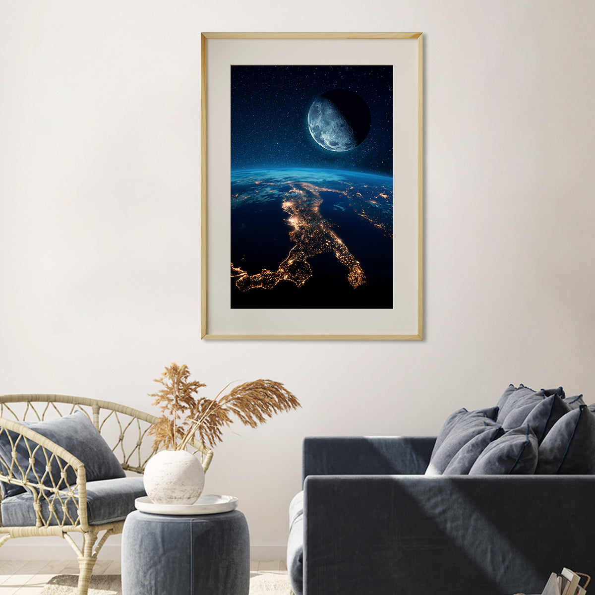 Earth's City Lights Posters For Wall Decor-Vertical Posters NOT FRAMED-CetArt-8″x10″ inches-CetArt