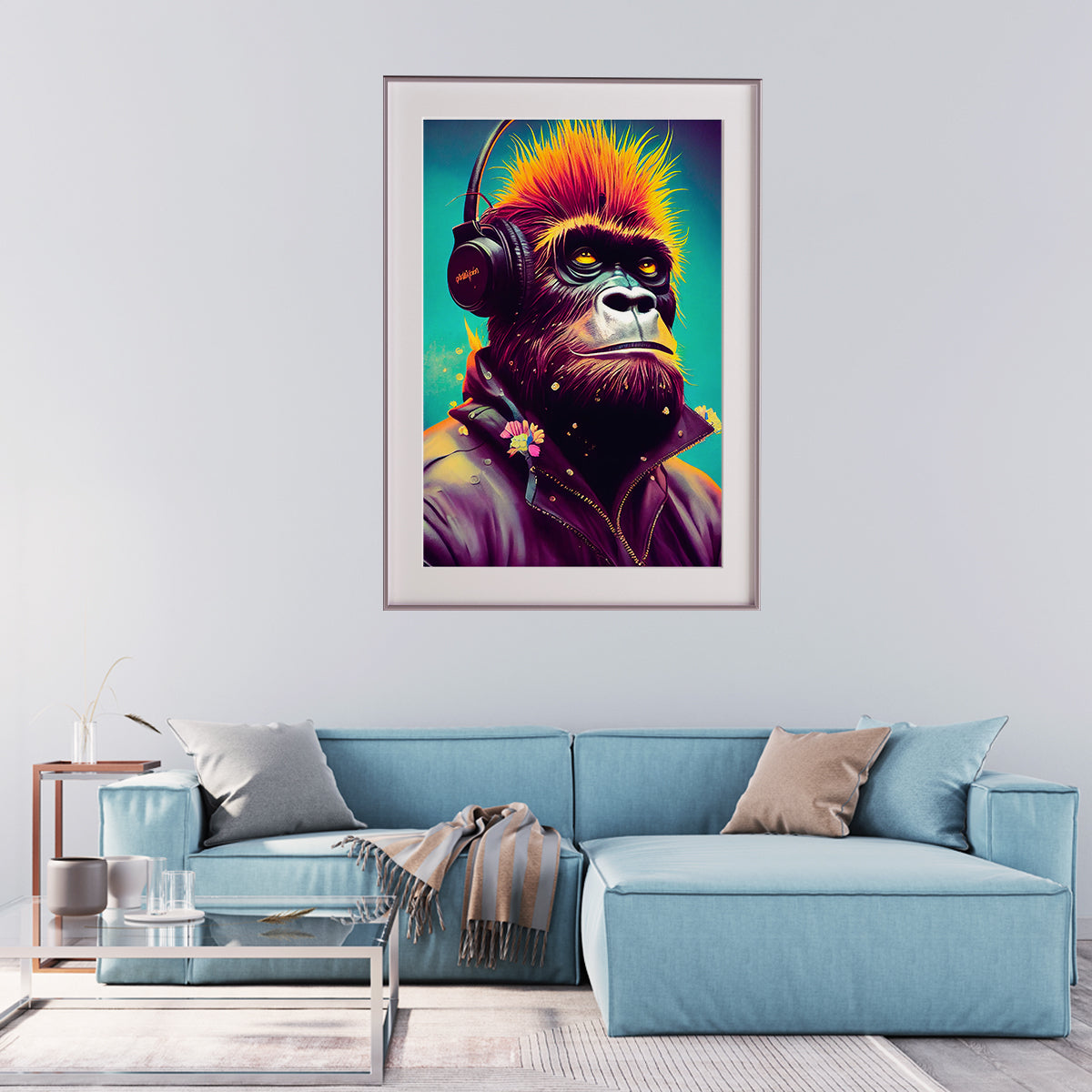 Hipster Monkey Creative Posters Wall Decor-Vertical Posters NOT FRAMED-CetArt-8″x10″ inches-CetArt