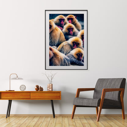 Wild Monkeys Wall Art Posters-Vertical Posters NOT FRAMED-CetArt-8″x10″ inches-CetArt