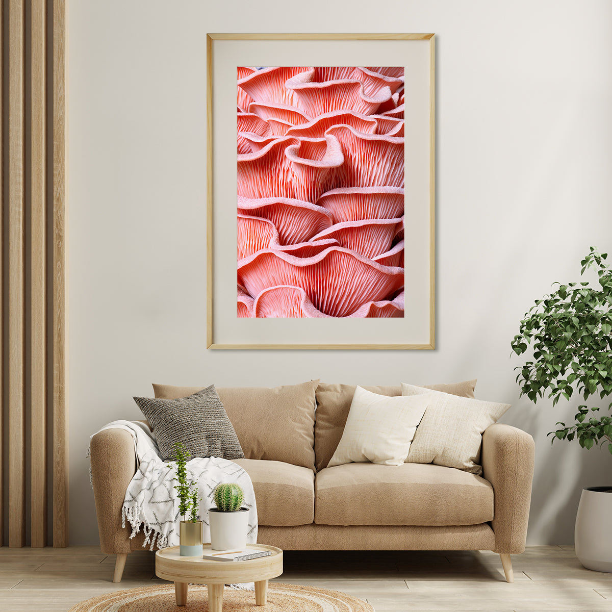 Pink Oyster Mushrooms Rooms Posters Wall Art Prints-Vertical Posters NOT FRAMED-CetArt-8″x10″ inches-CetArt