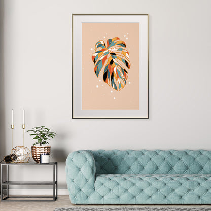 Green Monstera Leaf Poster Print Modern Wall Art-Vertical Posters NOT FRAMED-CetArt-8″x10″ inches-CetArt