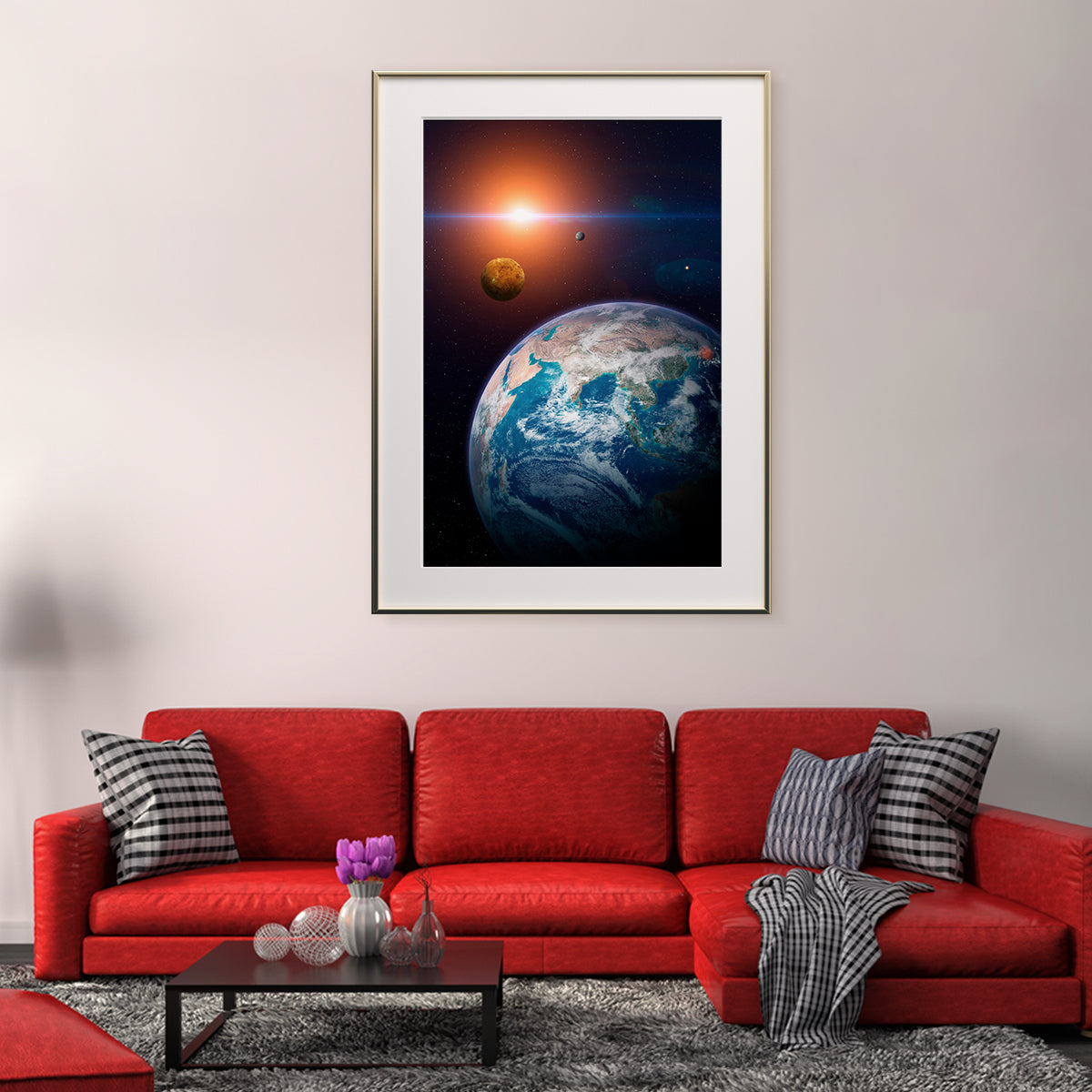 Planet Earth From Space Wall Posters For Room Decor-Vertical Posters NOT FRAMED-CetArt-8″x10″ inches-CetArt