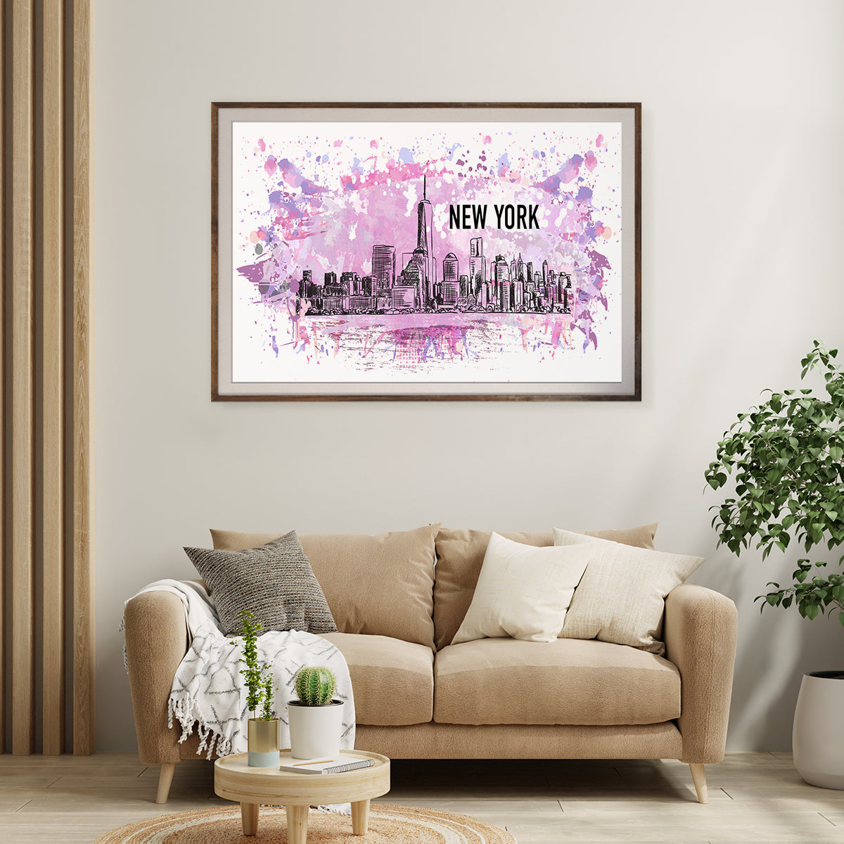 Abstract Colorful New York City Posters Art Wall-Horizontal Posters NOT FRAMED-CetArt-10″x8″ inches-CetArt