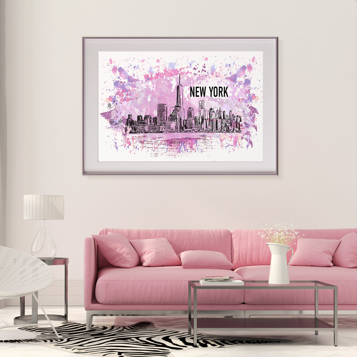 Abstract Colorful New York City Posters Art Wall-Horizontal Posters NOT FRAMED-CetArt-10″x8″ inches-CetArt