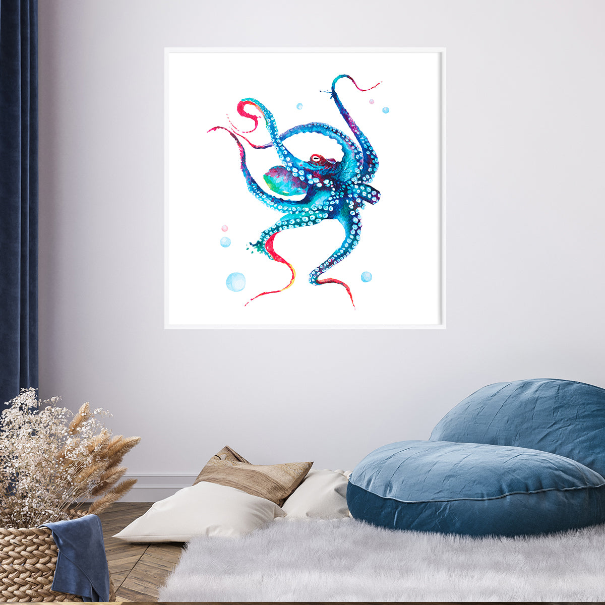 Octopus Posters Decoration for Interior-Square Posters NOT FRAMED-CetArt-8″x8″ inches-CetArt