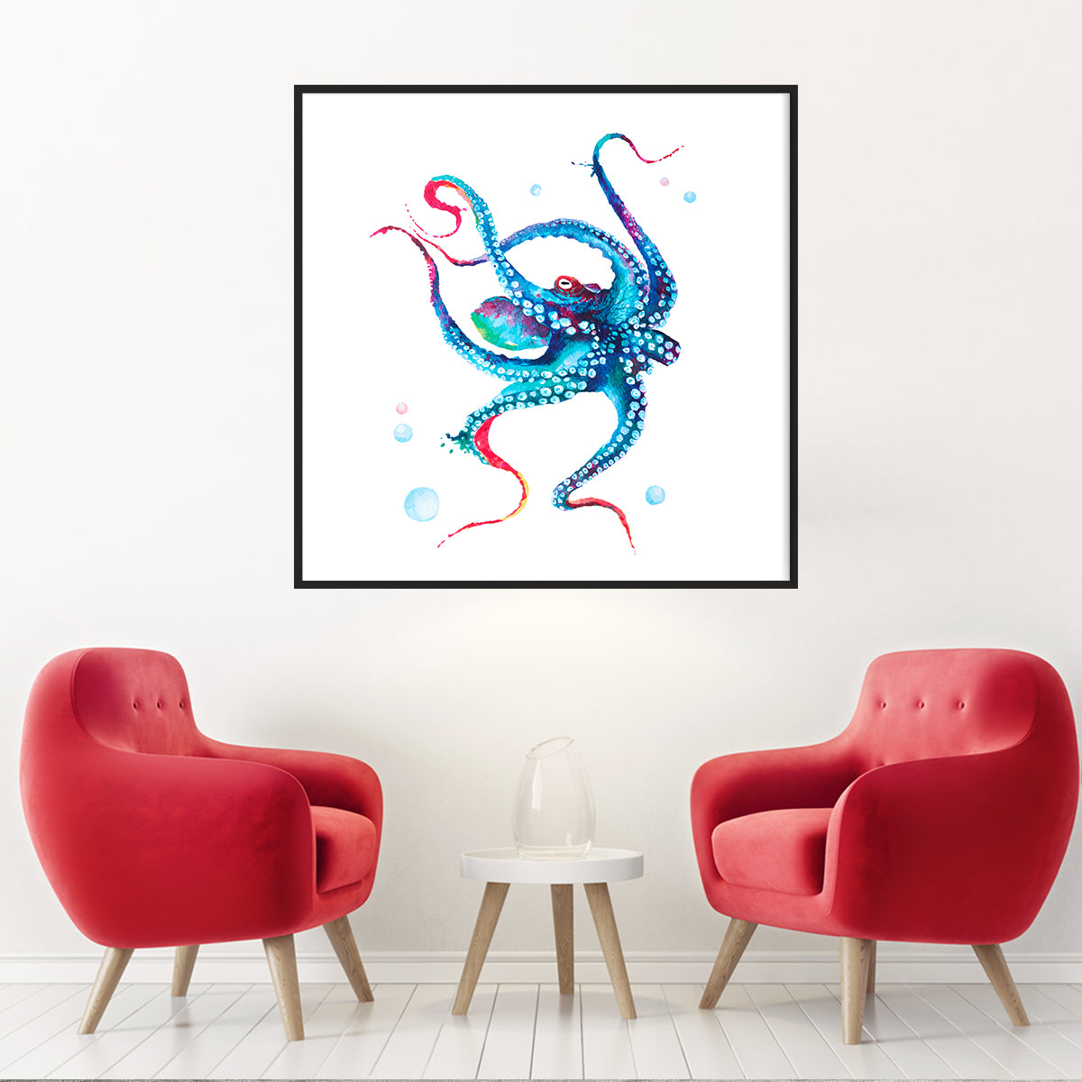 Octopus Posters Decoration for Interior-Square Posters NOT FRAMED-CetArt-8″x8″ inches-CetArt