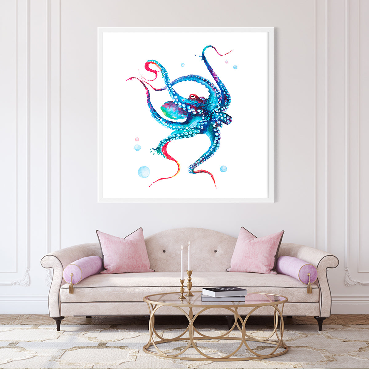 Octopus Posters Decoration for Interior-Square Posters NOT FRAMED-CetArt-8″x8″ inches-CetArt