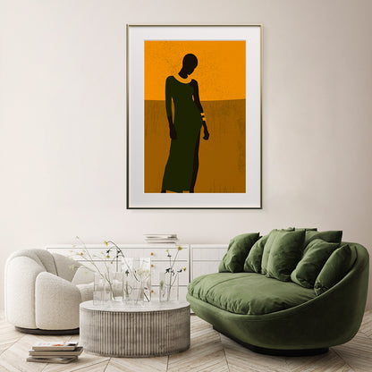 African Woman Silhouette My Poster Wall-Vertical Posters NOT FRAMED-CetArt-8″x10″ inches-CetArt