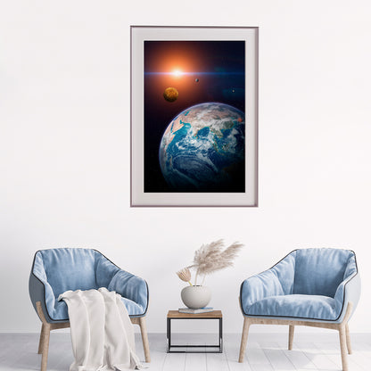 Planet Earth From Space Wall Posters For Room Decor-Vertical Posters NOT FRAMED-CetArt-8″x10″ inches-CetArt