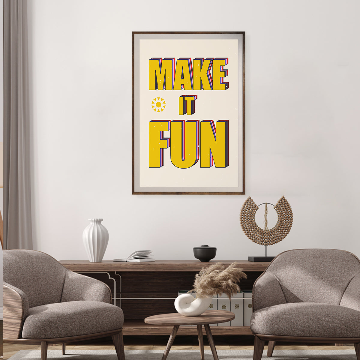 Pop Art Make It Fun Poster Wall Art Prints-Vertical Posters NOT FRAMED-CetArt-8″x10″ inches-CetArt