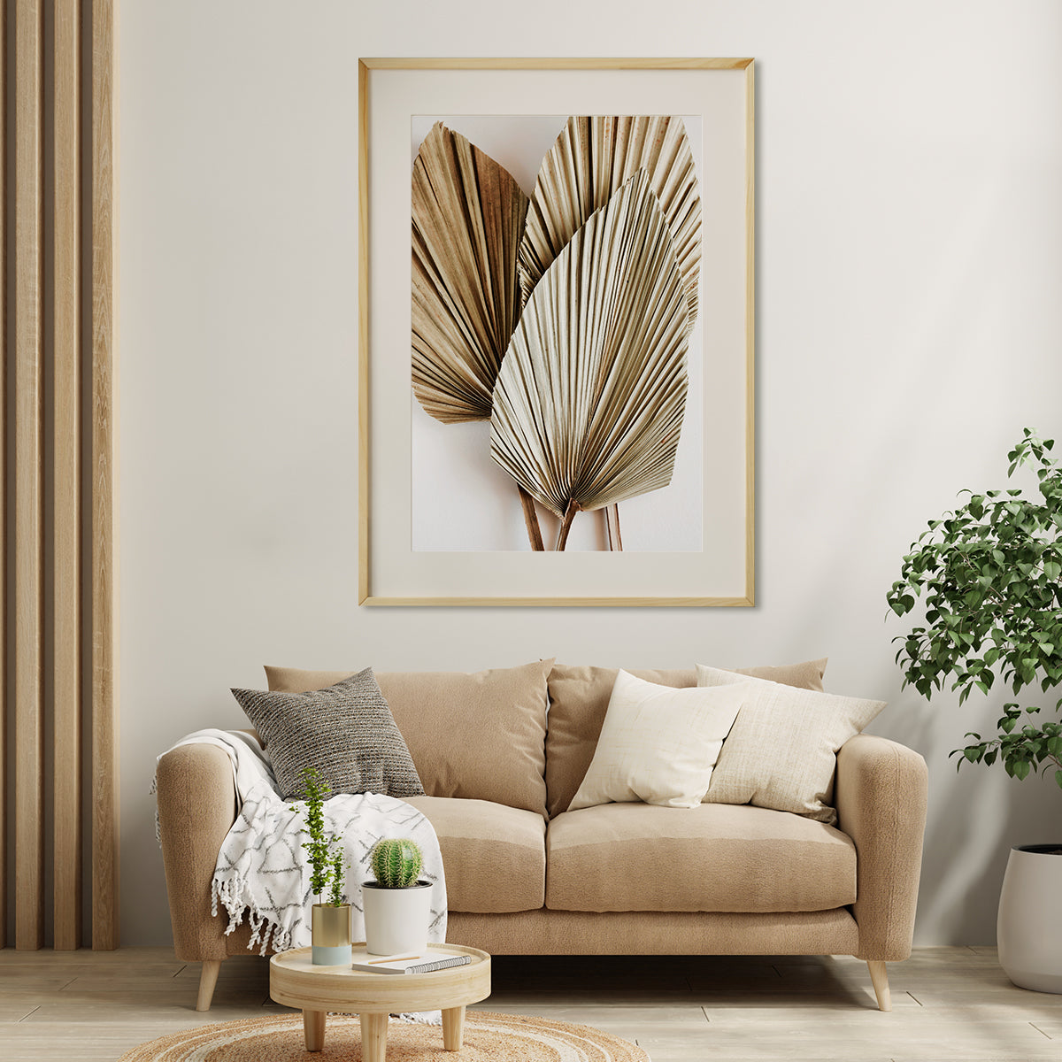 Stylish Dry Palm Leaves Poster Print Gift Wall Art-Vertical Posters NOT FRAMED-CetArt-8″x10″ inches-CetArt