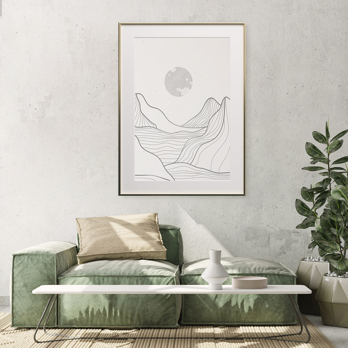 Mountain Landscapes Line Art Minimalist Posters For Wall Decor-Vertical Posters NOT FRAMED-CetArt-8″x10″ inches-CetArt