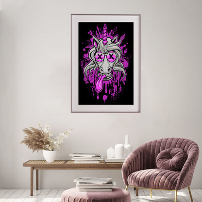 Crazy Unicorn Modern Art Prints And Posters-Vertical Posters NOT FRAMED-CetArt-8″x10″ inches-CetArt