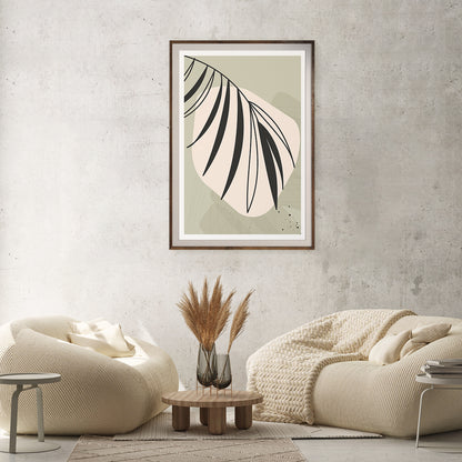 Abstract Green Leaves Botanical Art Modern Poster-Vertical Posters NOT FRAMED-CetArt-8″x10″ inches-CetArt