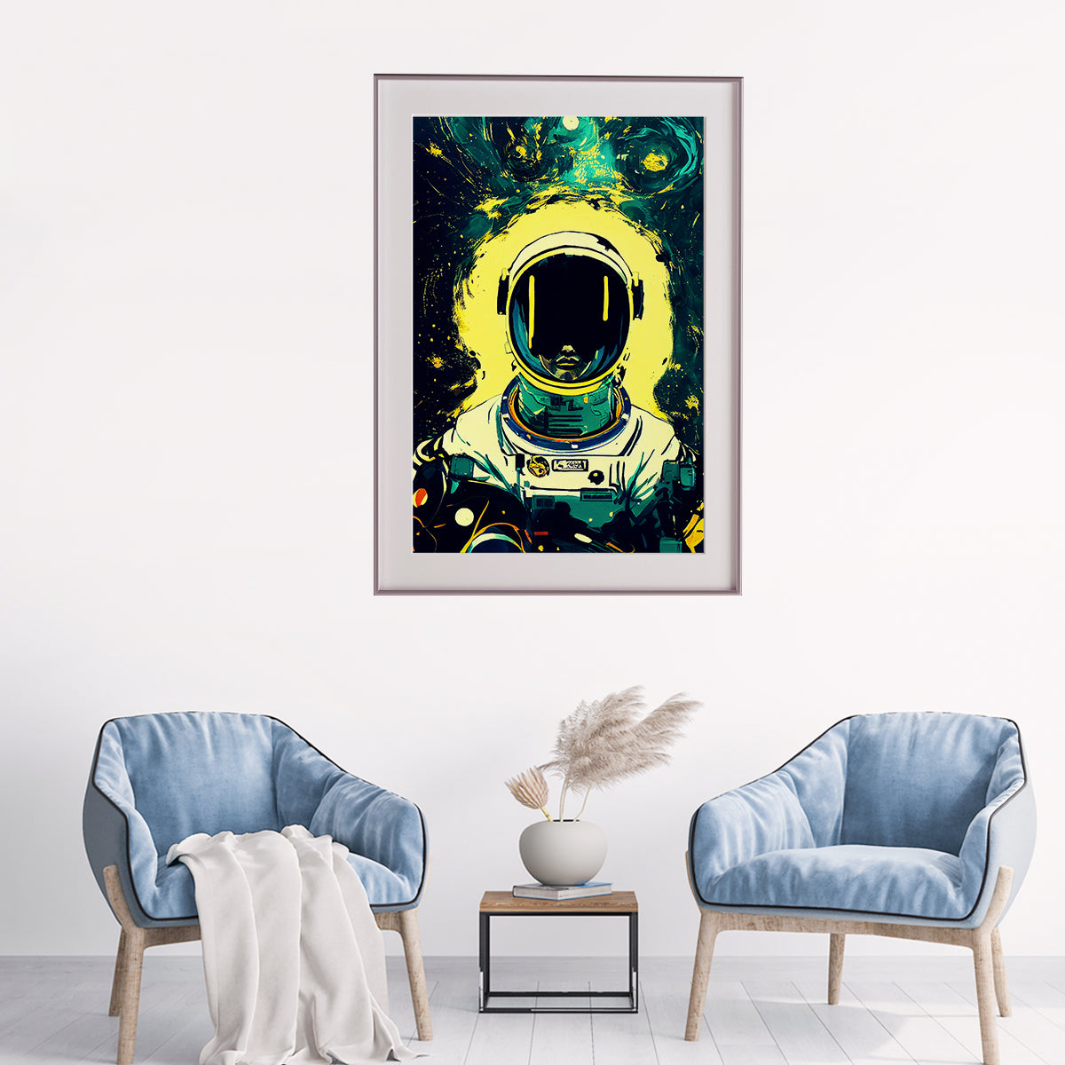 Abstract Astronaut in Spacesuit Posters Wall Art Prints-Vertical Posters NOT FRAMED-CetArt-8″x10″ inches-CetArt