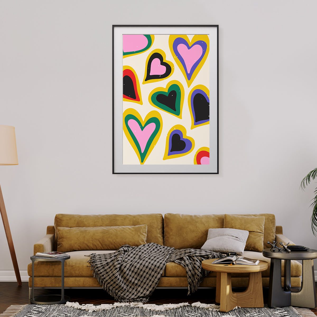 Pop Art Heart Room Posters For Girls-Vertical Posters NOT FRAMED-CetArt-8″x10″ inches-CetArt