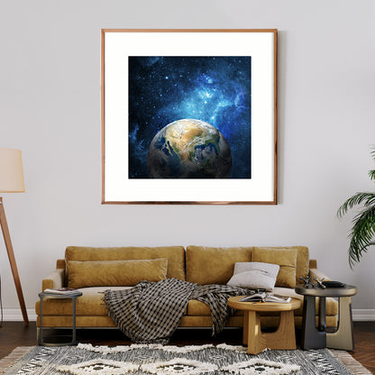 Earth and Galaxy Posters Art Room Decor-Square Posters NOT FRAMED-CetArt-8″x8″ inches-CetArt