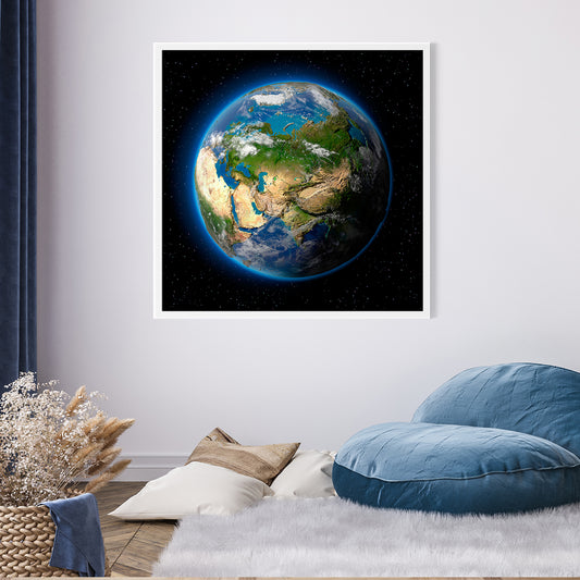 Planet Earth Posters For Living Room Wall-Square Posters NOT FRAMED-CetArt-8″x8″ inches-CetArt