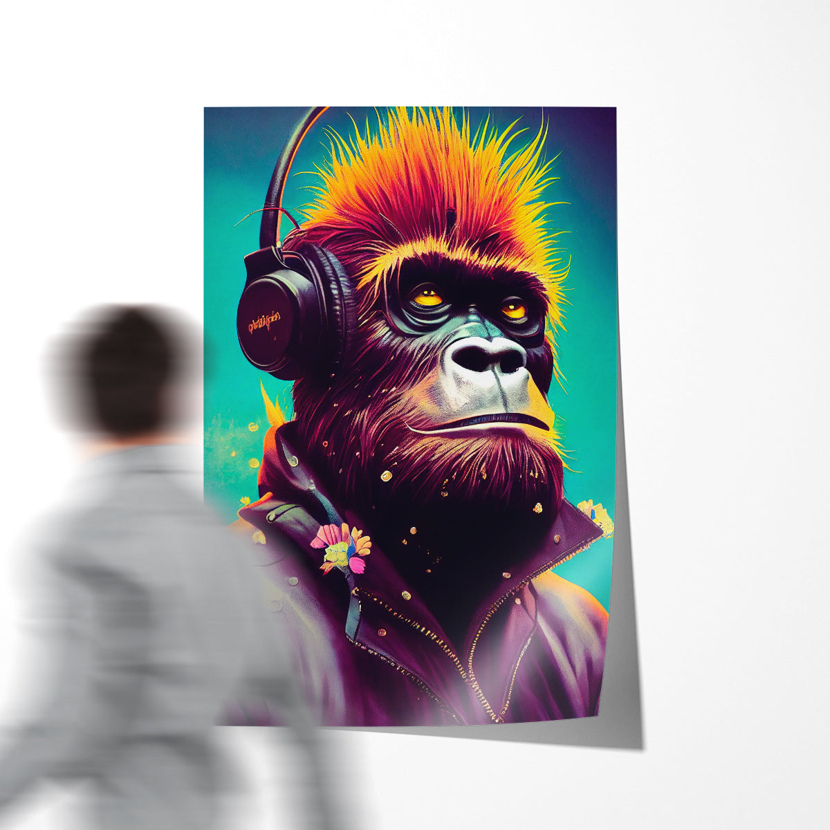 Hipster Monkey Creative Posters Wall Decor-Vertical Posters NOT FRAMED-CetArt-8″x10″ inches-CetArt