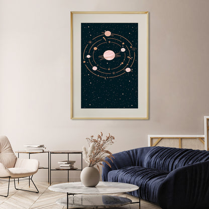 Vintage Solar System Poster-Vertical Posters NOT FRAMED-CetArt-8″x10″ inches-CetArt