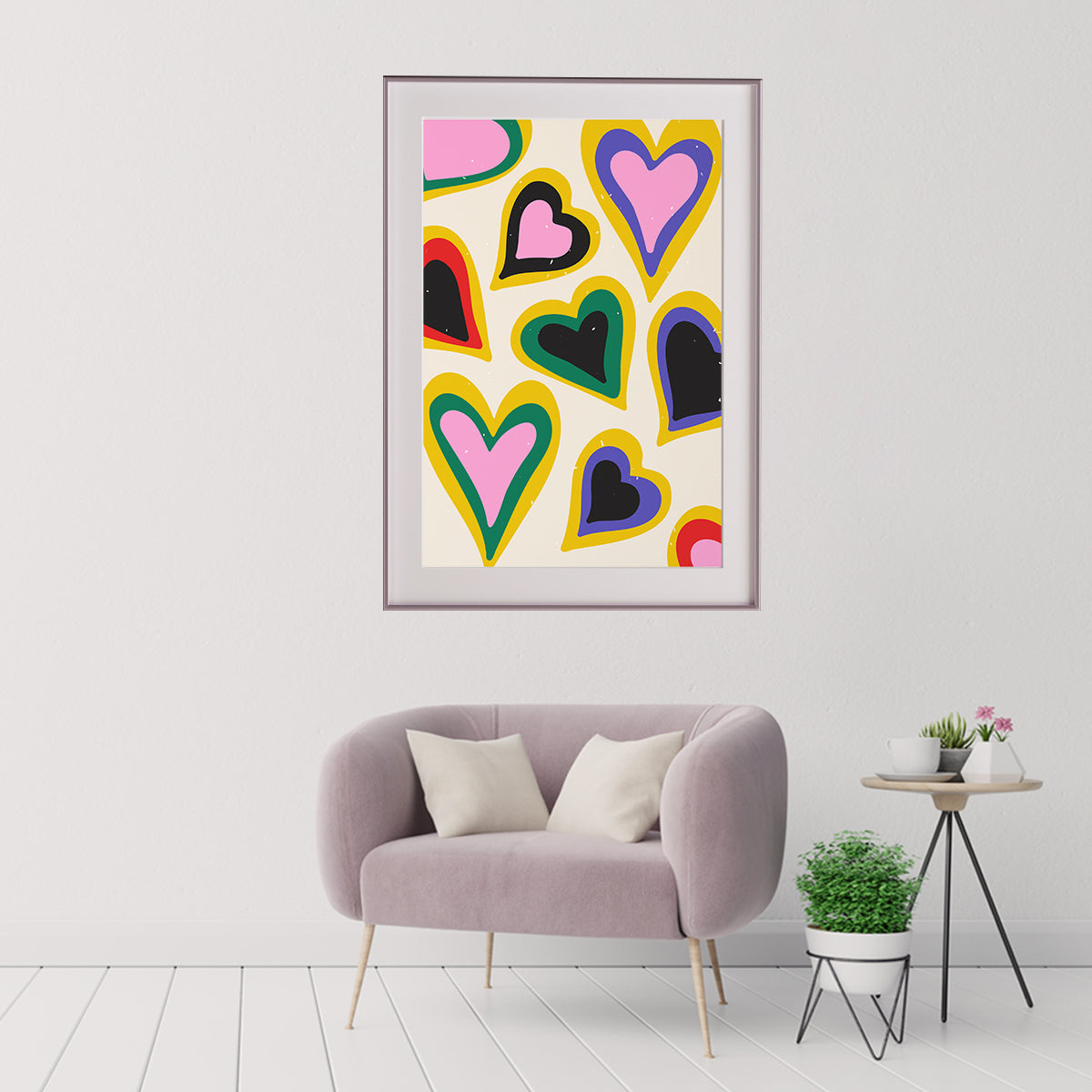 Pop Art Heart Room Posters For Girls-Vertical Posters NOT FRAMED-CetArt-8″x10″ inches-CetArt