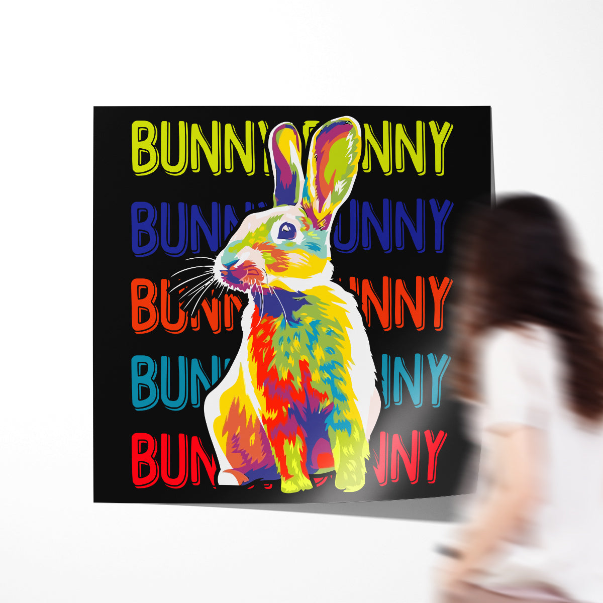 Creative Bunny Poster For Home Decor-Square Posters NOT FRAMED-CetArt-8″x8″ inches-CetArt