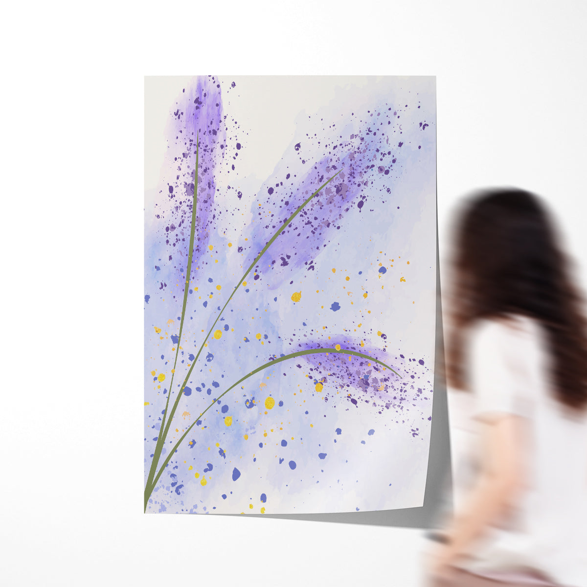 Abstract Lavender Minimalist Poster Wall Art Decor For Room-Vertical Posters NOT FRAMED-CetArt-8″x10″ inches-CetArt