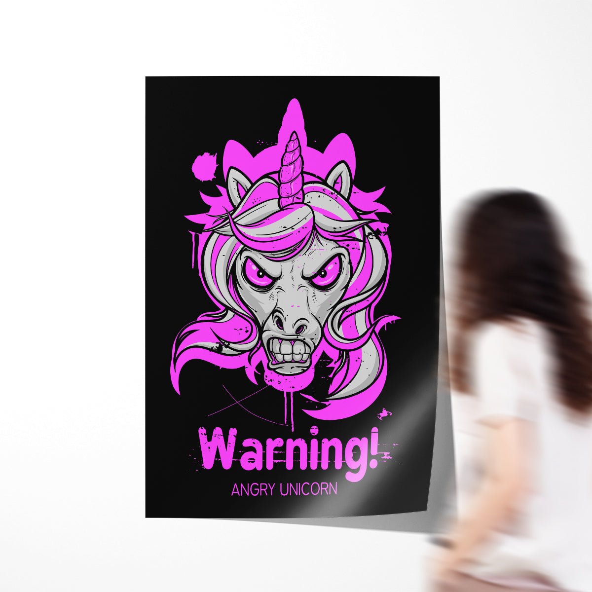 Angry Unicorn Quote Posters for Wall-Vertical Posters NOT FRAMED-CetArt-8″x10″ inches-CetArt