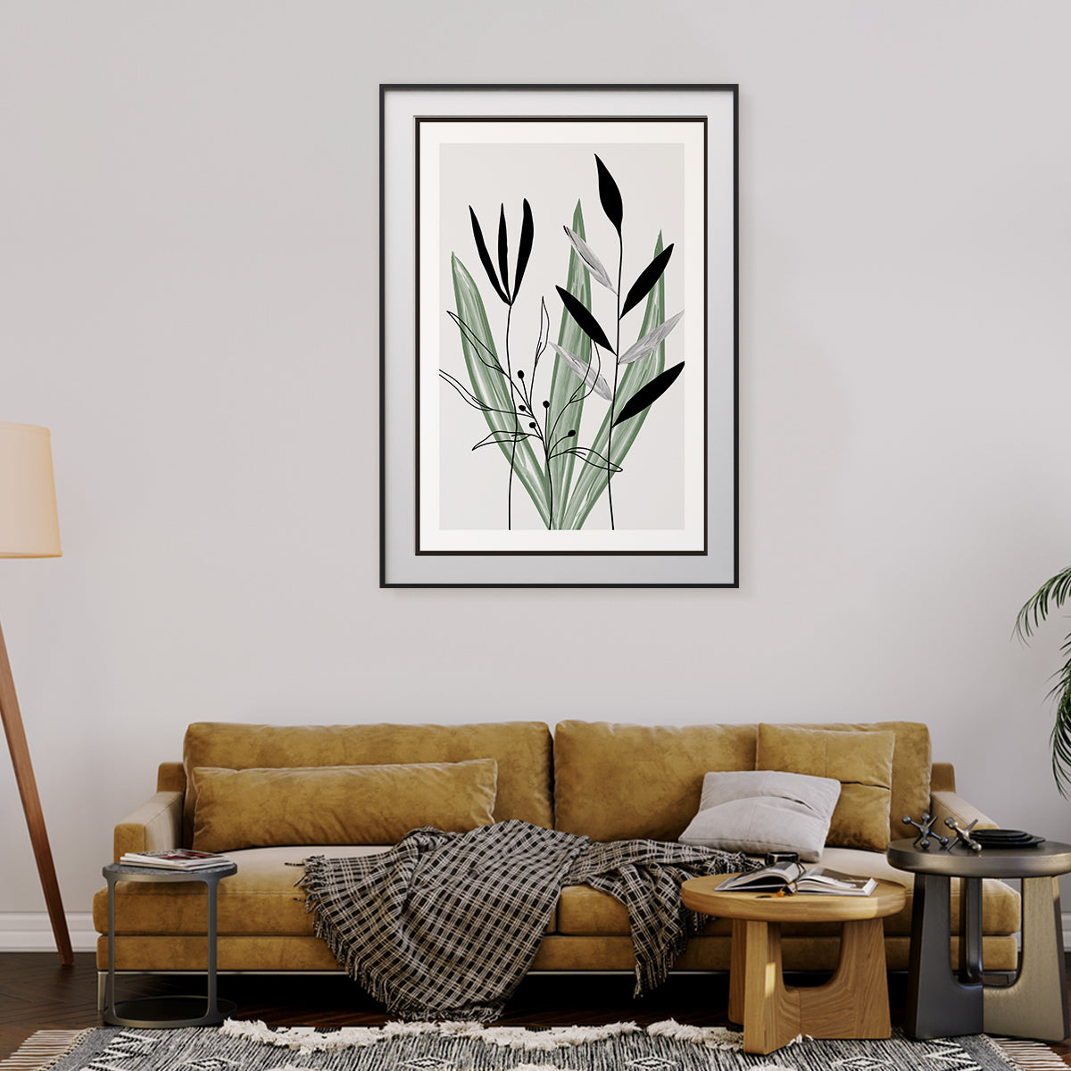 Plants and Leaves Minimalist Posters Wall Art-Vertical Posters NOT FRAMED-CetArt-8″x10″ inches-CetArt