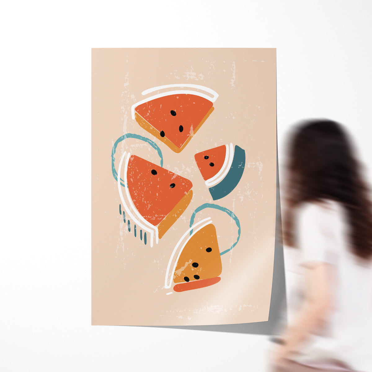 Summer Fruits Watermelon Posters Prints Wall Decor-Vertical Posters NOT FRAMED-CetArt-8″x10″ inches-CetArt