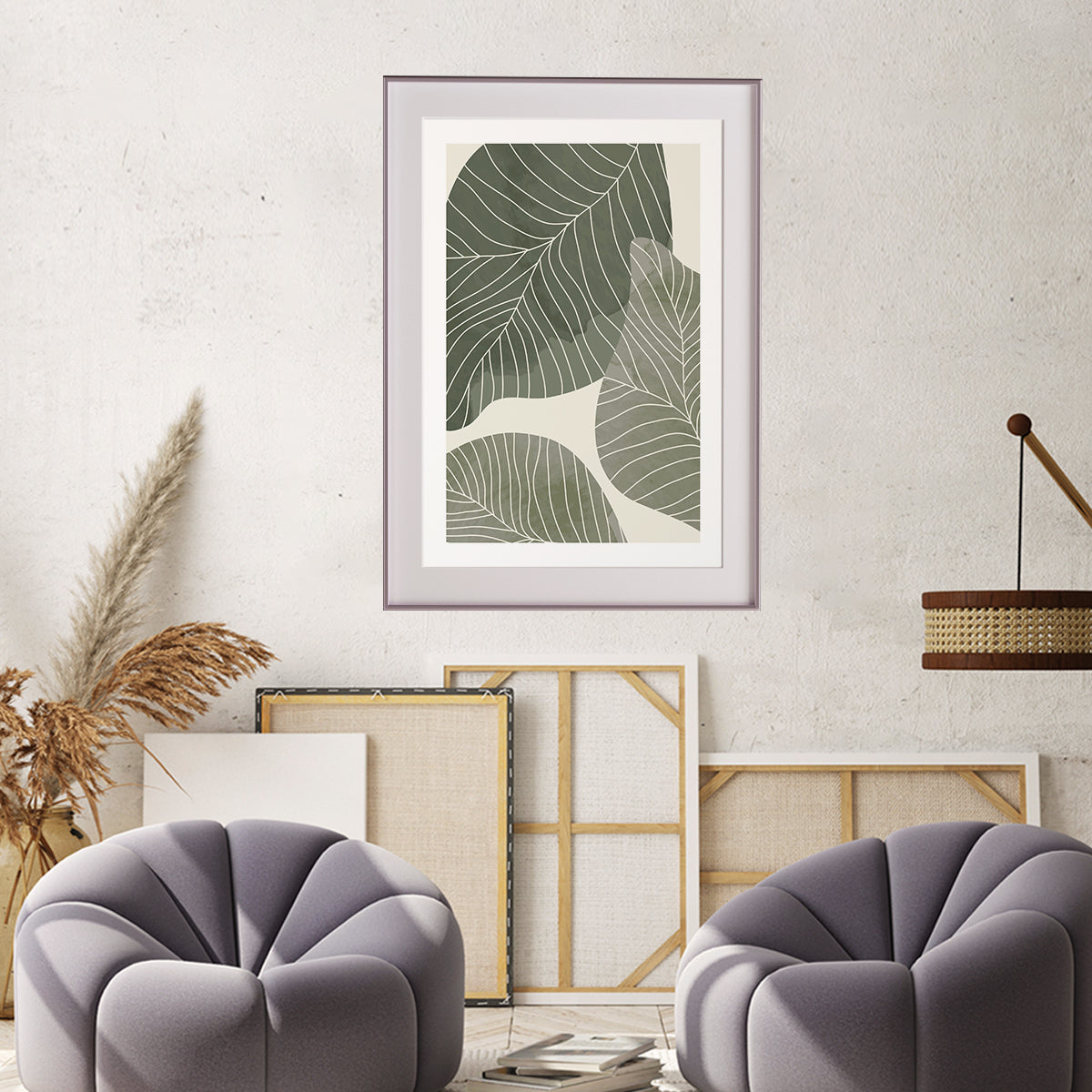 Green Leaves Poster Botanical Print-Vertical Posters NOT FRAMED-CetArt-8″x10″ inches-CetArt