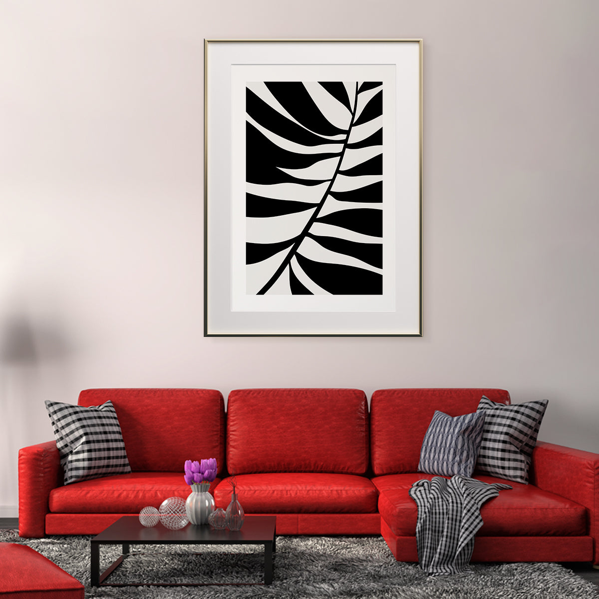 Black Leaf Poster Botanical Wall Decoration-Vertical Posters NOT FRAMED-CetArt-8″x10″ inches-CetArt