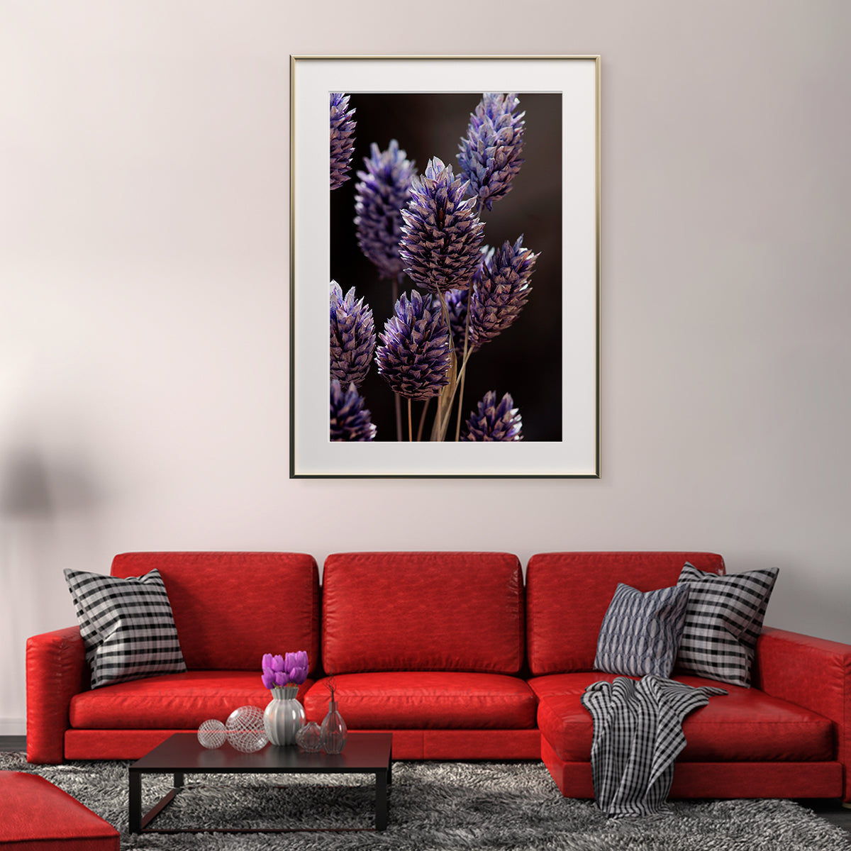 Purple Grass Flowers Poster Famous Modern Art Prints-Vertical Posters NOT FRAMED-CetArt-8″x10″ inches-CetArt