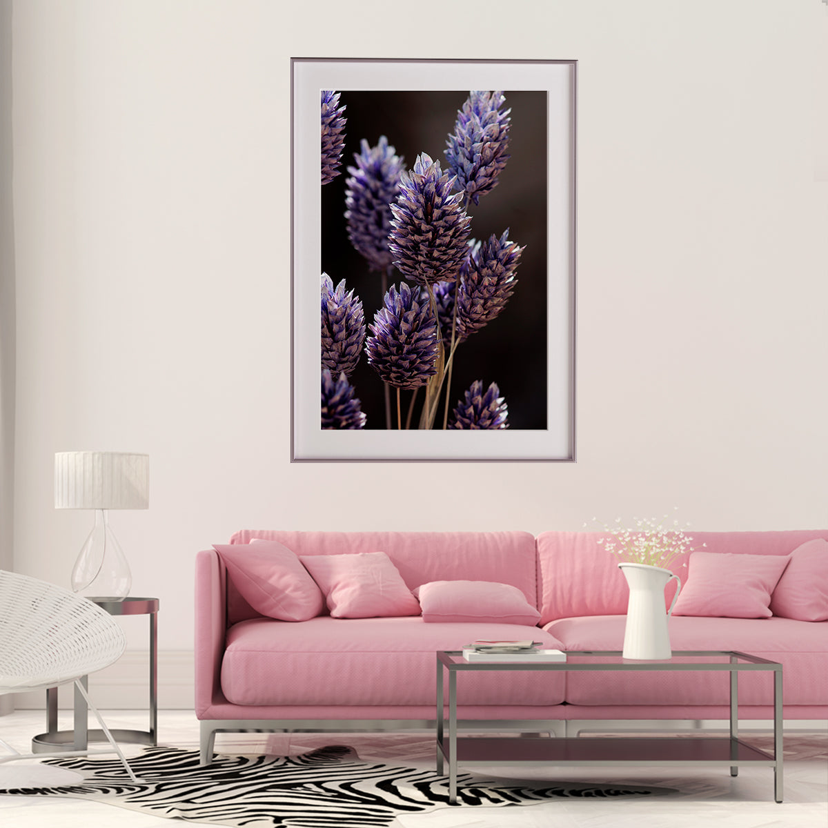 Purple Grass Flowers Poster Famous Modern Art Prints-Vertical Posters NOT FRAMED-CetArt-8″x10″ inches-CetArt