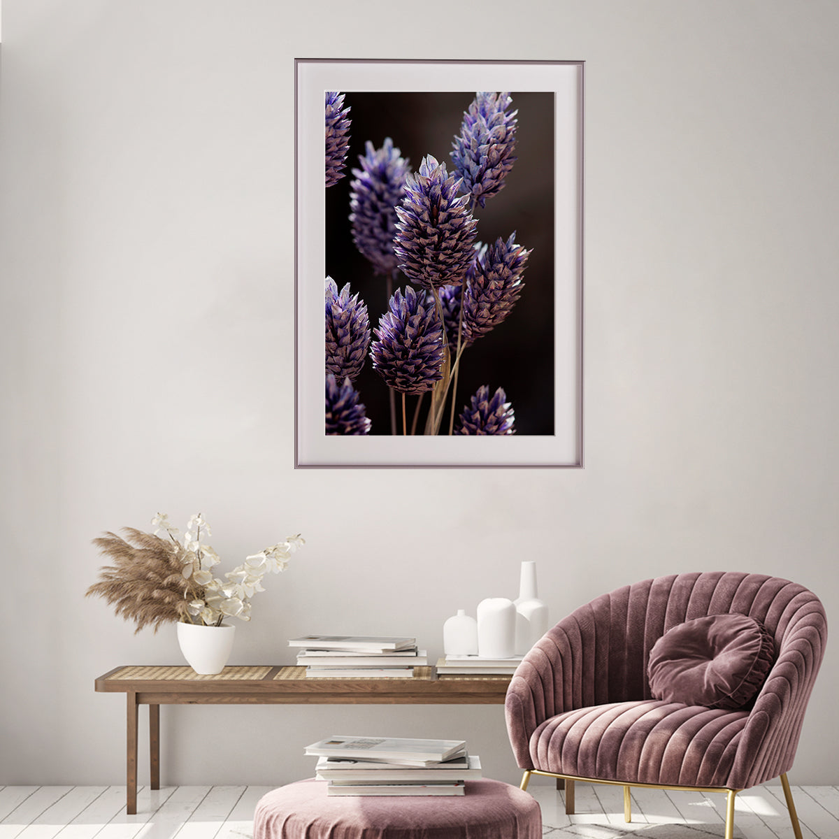 Purple Grass Flowers Poster Famous Modern Art Prints-Vertical Posters NOT FRAMED-CetArt-8″x10″ inches-CetArt