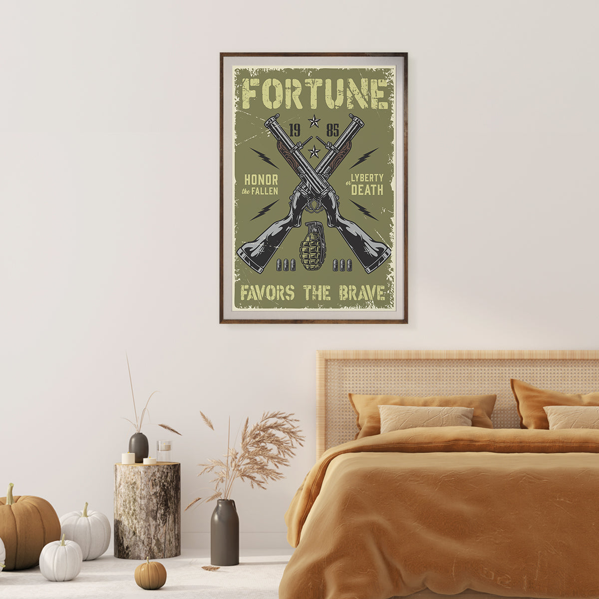 Fortune Favours The Brave Poster Room Wall Art Decor-Vertical Posters NOT FRAMED-CetArt-8″x10″ inches-CetArt