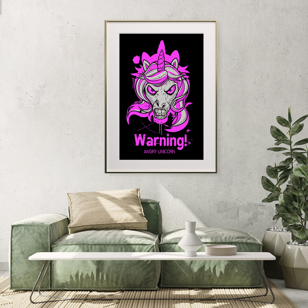 Angry Unicorn Quote Posters for Wall-Vertical Posters NOT FRAMED-CetArt-8″x10″ inches-CetArt