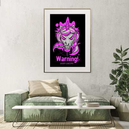 Angry Unicorn Quote Posters for Wall-Vertical Posters NOT FRAMED-CetArt-8″x10″ inches-CetArt