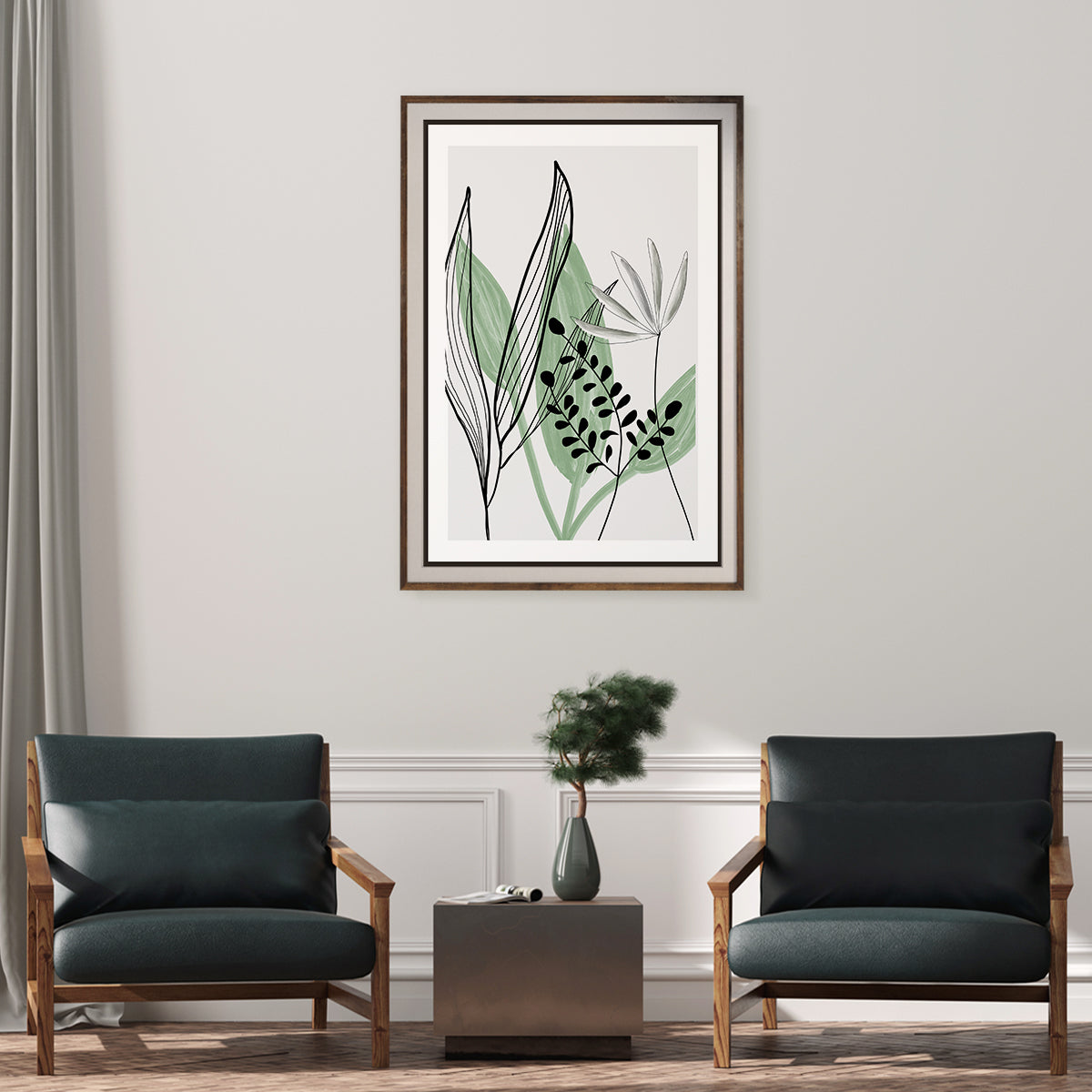 Leaf Posters Minimalist Wall Art-Vertical Posters NOT FRAMED-CetArt-8″x10″ inches-CetArt