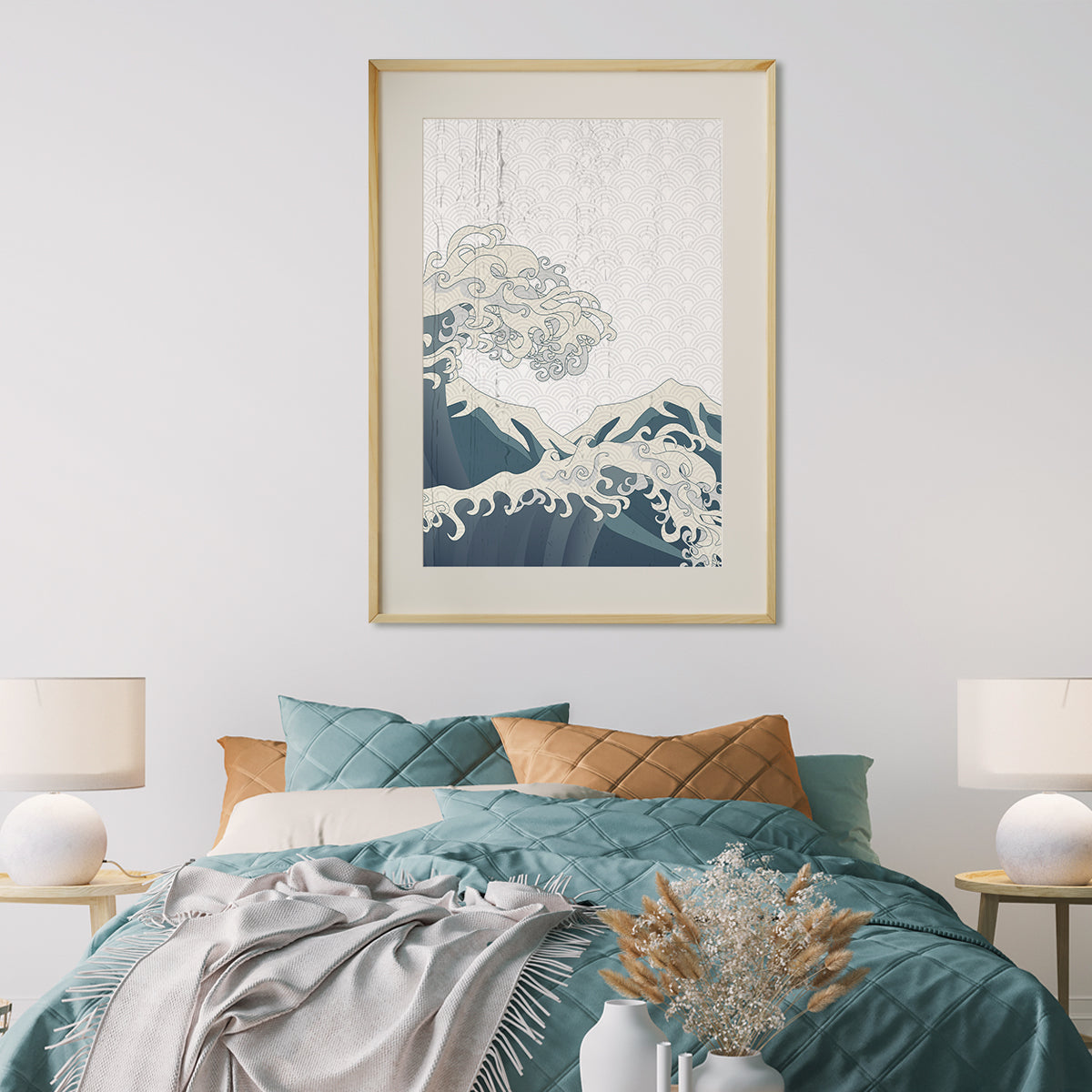 Vintage Ocean Oriental Art Poster-Vertical Posters NOT FRAMED-CetArt-8″x10″ inches-CetArt