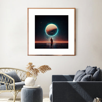 Beautiful Endless Solar System Modern Art Poster-Square Posters NOT FRAMED-CetArt-8″x8″ inches-CetArt